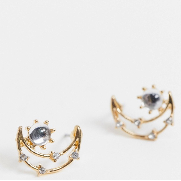 Asos Vintage Inspired Star and Moon Earring Pack - Picture 2 of 4